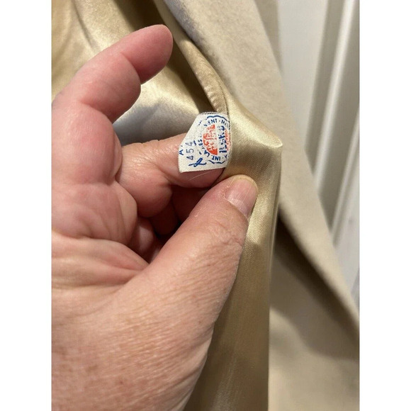 VTG Alorna Holly Plush Womens Short‎ Wool Double Breasted Coat Off White Medium - Picture 9 of 9